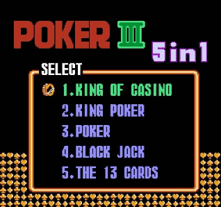 [NES]扑克5合1
