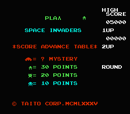 [NES]太空侵略者(日)