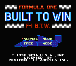 [NES]f1冠军赛车(美)竞赛