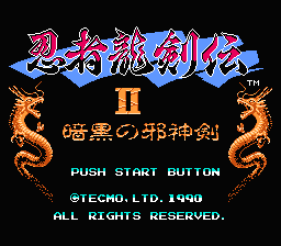 [NES]忍者龙剑传2暗黑之邪神剑(日)