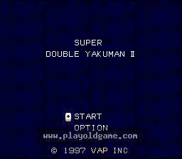 [SFC]超级双倍役满II